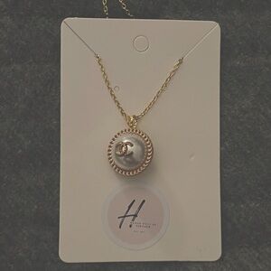 Chanel button necklace